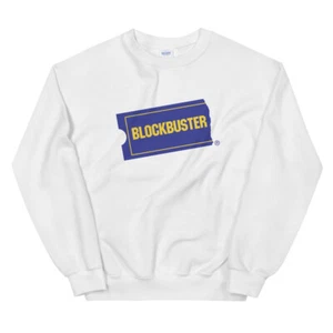 Blockbuster Video Throwback 90s Employee Unisex Crewneck Sweatshirt - Picture 1 of 3