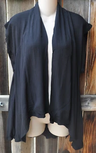 NEW ART TO WEAR FLAIR JACKET IN CLASSIC SOLID BLACK BY MISSION CANYON, OS! - Picture 1 of 4