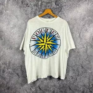 Camiseta The Pogues Hells Ditch 1990 Tour Vintage Rock Band Blanca Talla M - Imagen 1 de 23