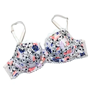 Victoria's Secret Dream Angels, White Floral Print Padded Bra, size 36A - Picture 1 of 3