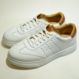 Zapatilla deportiva Samuel Hubbard 'Tiburon' para hombre 9 anchas de cuero blanco cómoda espuma viscoelástica - Imagen 1 de 6
