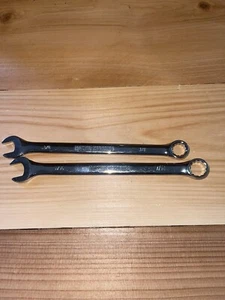 Master Mechanic Chrome Vanadum 12 Point Combination Wrenches 7/16 3/8 Excellent - Picture 1 of 2