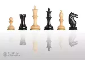 The Botvinnik Flohr Luxury Chess Set - Pieces Only - 4.0" King - Genuine Ebony - Picture 1 of 10