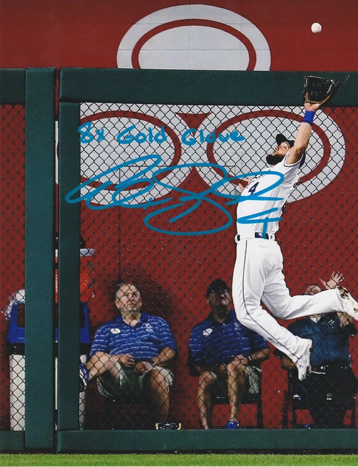ALEX GORDON  KANSAS CITY ROYALS  8 X GOLD GLOVE   ACTION SIGNED 8x10 - Image 1 of 1