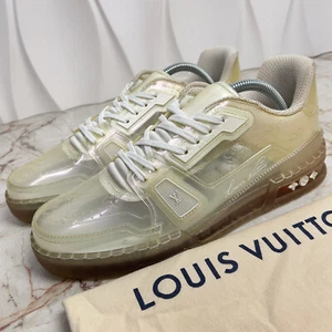 RARE Louis Vuitton x Virgil Abloh LV Trainer Transparent Monogram 7 LV 8 US 41EU - Picture 1 of 10