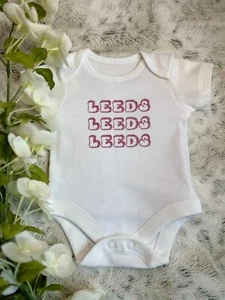 Leeds Inspired Yorkshire Northern Pride baby grow in variety of sizes - Picture 1 of 7