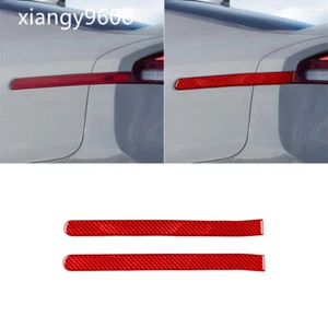 Red Carbon Fiber Car High Brake Light Sticker Panel Trim For Kia Stinger 2019-23 - Foto 1 di 14