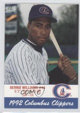 1992 Cracker Jack Columbus Clippers Police Bernie Williams #22