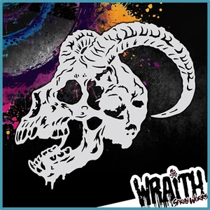 Rotting Goat #2 - Reusable Airbrush Stencil Template - Picture 1 of 4