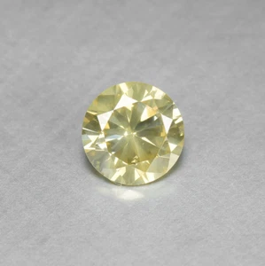 0.42 Ct Untreated Fancy Yellow Diamond Sparkling 100% Natural Diamond - Picture 1 of 3