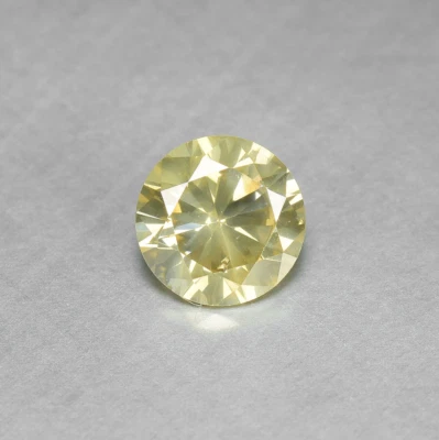 0.42 Ct Untreated Fancy Yellow Diamond Sparkling 100% Natural Diamond  - Image 1 of 3