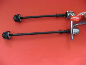 Schnellspanner Set Shimano Chrom oldschool quick release steel NOS 030 Vintage - Bild 1 von 6