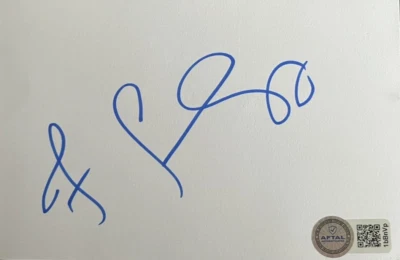 Jennifer Grey Signed White Card AFTAL Authentication 1bBnVP - Image 1 of 2