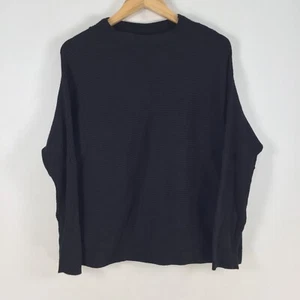 Autograph womens top size L black long sleeve viscose blend 084051 - Picture 1 of 8