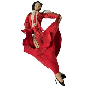 Vintage International Travel Doll Cloth Matador Man Bullfighting Cloth 10" - Picture 1 of 6