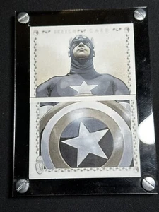 2017 Marvel Premier Sketch Card Charlie Cody Captain America Custom - Picture 1 of 2