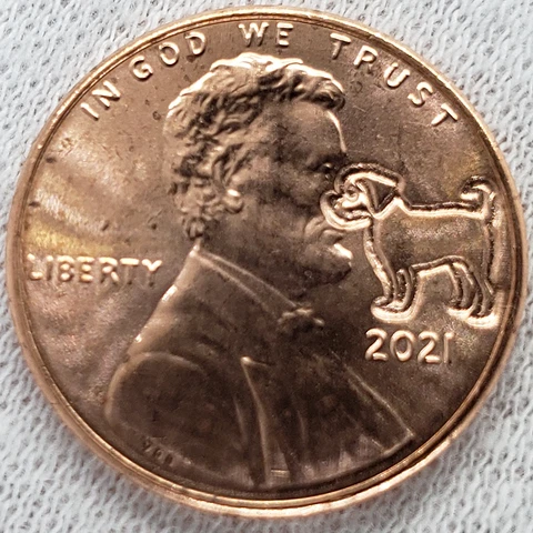 2021 Penny 1C Puggle Dog Pet Animal Puppy Counterstamp Charm Gift Lucky Coin! Cover