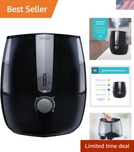 5.3L Programmable Humidifier - Stylish Black, Ideal for Bedrooms & Offices - Picture 1 of 9