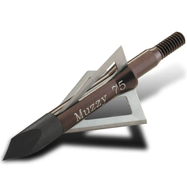 Muzzy 207 3 Blade Screw-In Broadheads - 6 Pack