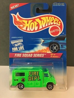 Classic - Fire Department AMBULANCE / #424  1995 Hot Wheels by Mattel - Image 1 of 2
