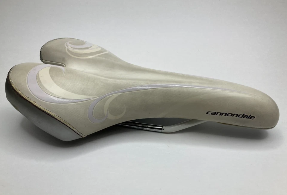 Asiento de sillín de bicicleta CANNONDALE RAVEN blanco blanco roto plateado claro para mujer Foto 1 de 4