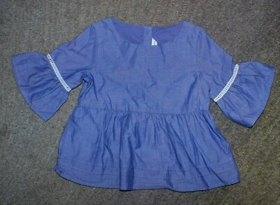 Janie and Jack Girls Blue Top - Size 4 - NWT - Image 1 of 4