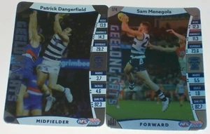 2019 Teamcoach Silver Cards x 2 #97 Dangerfield & #174 Menegola - Geelong - Picture 1 of 2