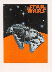 2017 Topps Star Wars Sugar Free Bubble Gum Millenium Falcon