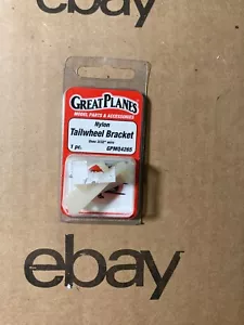 13 OF Great Planes Nylon Tailwheel Bracket GPMQ4265 NIP - Picture 1 of 1