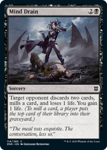 x1 Mind Drain - Zendikar Rising - NM - MTG - Image 1 of 1