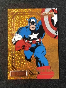 Captain America 2024 Allegiance Marvel Secret Wars 1984 #19 Orange Glitter /199 - Picture 1 of 2