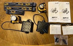 Fenix HP11 277 Lumen Akku Stirnlampe Set (2) funktioniert fehlende Riemen & 1 Abdeckung - Bild 1 von 12