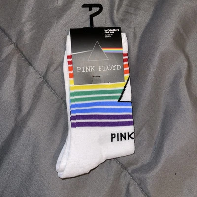 Calcetines PINK FLOYD Crew Multicolor Licencia Novedad Banda de Música NUEVO Mujeres EE. UU. 6-9.5 Foto 1 de 2