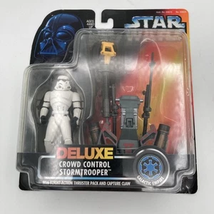Kenner Star Wars Power Of The Force Deluxe Crowd Control Stormtrooper NIB - Picture 1 of 3