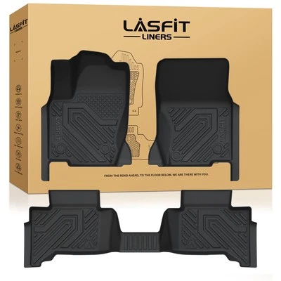 LASFIT Floor Mats for Toyota Land Cruiser 2024-2026 All Weather TPE 1st &2nd Row - Изображение 1 из 4