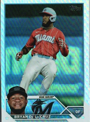 2023 Topps #599 Bryan De La Cruz Rainbow Foil - Image 1 of 2