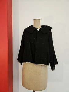 Chaqueta Top Lino AMANO CO LAB Lorena Laing Negra Talla S - Imagen 1 de 11