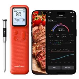Smart Bleutooth Wireless Meat Thermometer, Standalone Base, WiFi Unlimited Ra... - Picture 1 of 8