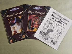Dungeons & Dragons ⭐ Magic Encyclopedia Volumes 1 & 2 + Bonus ⭐ D&D 2nd Edition - Picture 1 of 14