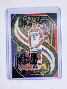 Anthony Edwards 2024-25 Panini Select Premier Level Tri-color Red White Blue - Picture 1 of 2