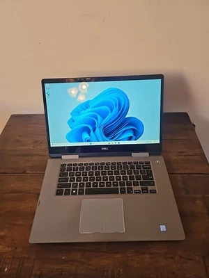 Ноутбук Dell Inspiron 7573 2-в-1 сенсорный экран 15,6 дюйма i5-8250U твердотельный накопитель 8 ГБ 256 ГБ W11 - Изображение 1 из 4