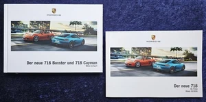 PORSCHE 718 Boxster und Cayman Hardcover Prospekt 4.2016 dazu die Preisliste - Picture 1 of 8