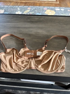 Aerie Smoothez Microfiber Unlined Underwire Bra Tan And Chocolate Size 36D - Image 1 of 4