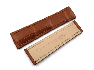 Cinturino Orologio Lusso Pelle Cocco Marrone Chiaro 20/16mm Accessori Ricambi - Foto 1 di 5