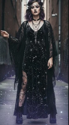 Sam Edelman Rocco Negro Napa Tacón Grueso Shootie Talla 9M Funky Goth Foto 1 de 4