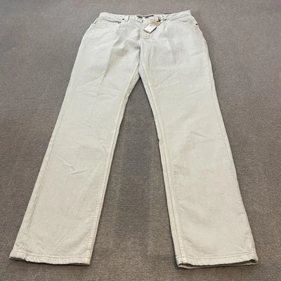 Pantalones de mezclilla Johnston & Murphy para hombre 34x32 Stone Overdye elásticos 5 bolsillos 74-4114 Foto 1 de 4