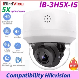 iB-3H5X-IS 4K 8MP 2-Way Audio Security IP Camera POE ONVIF PTZ Dome Camera IP66 - Picture 1 of 20