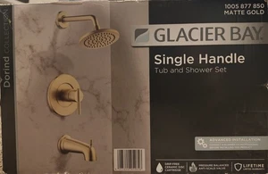 Einhand Dorind Wannen- & Duscharmatur Set Glacier Bay matt gold 1005 877 850 - Bild 1 von 3