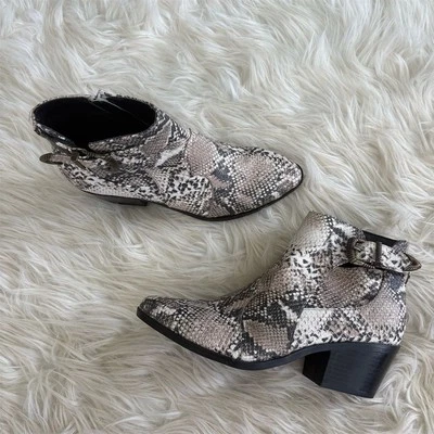 Botines de piel de serpiente Qupid para mujer multicolor talla US 7 NUEVOS Foto 1 de 4
