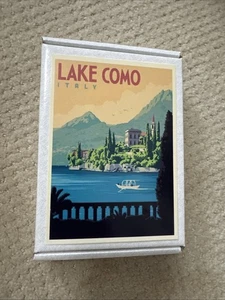 Comer See Italien Retro Poster Druck, Vintage Reise Dorf Wasser Europa-Puzzle - Bild 1 von 5